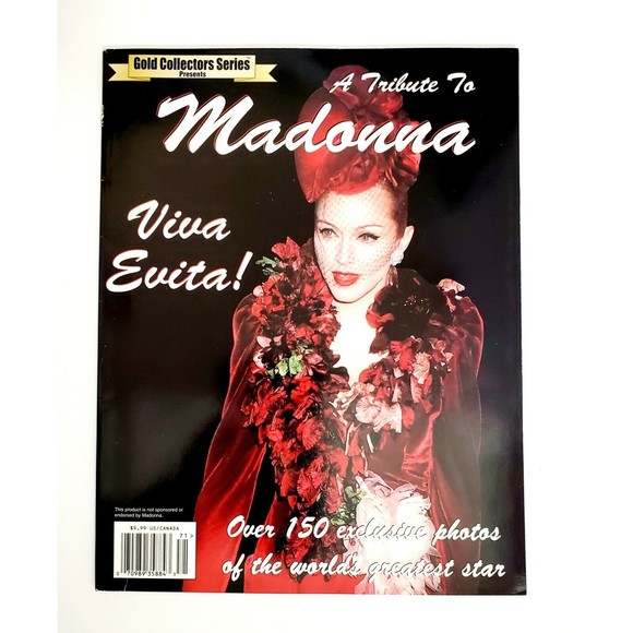 A Tribute To Madonna BOOK Gold Collectors Series Viva Evita Rare 1st-ed HTF VGC - Picture 1 of 9